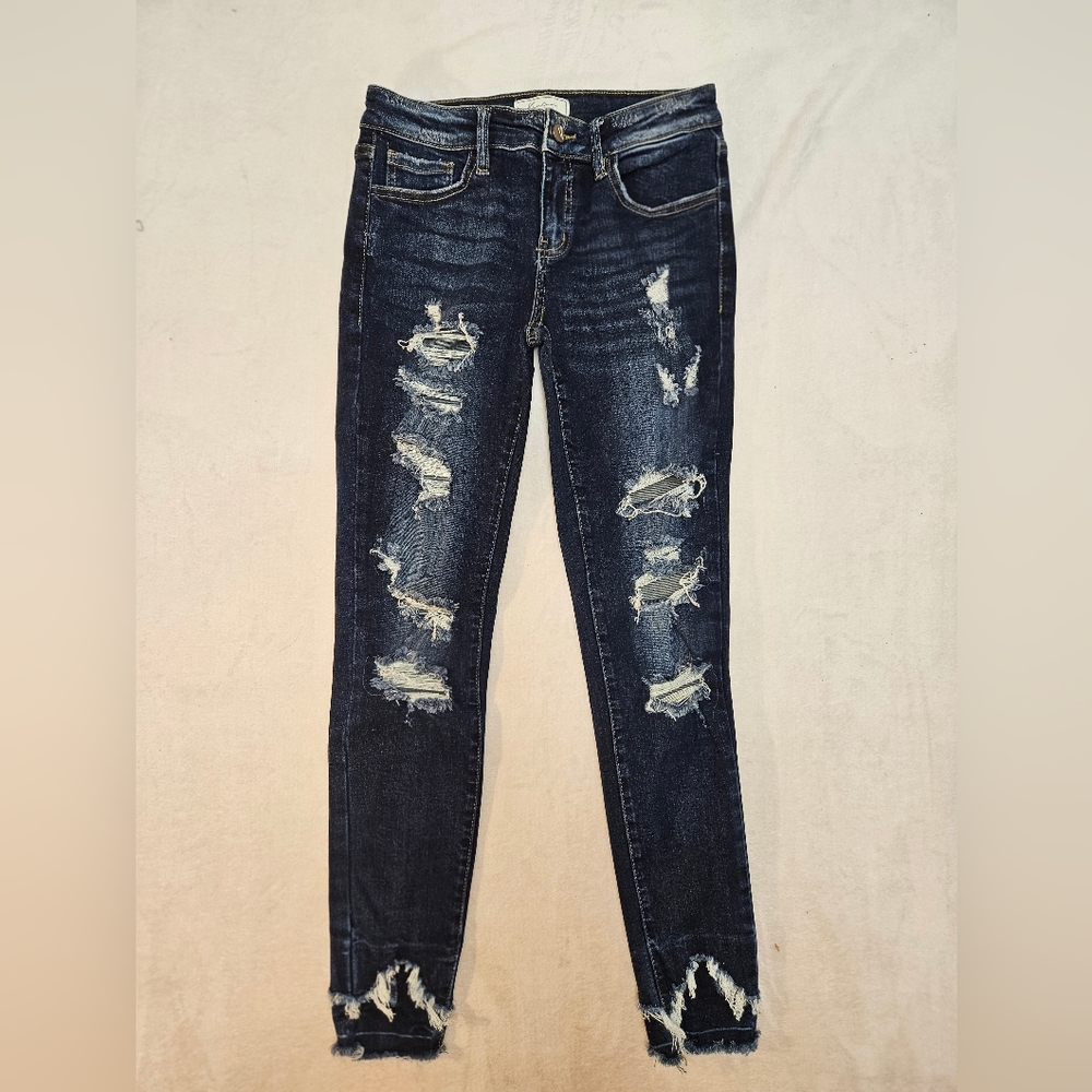 Kancan signature low rise ankle skinny jeans